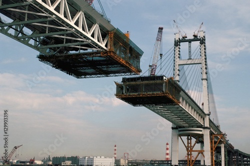 Bridge under construction, Japan