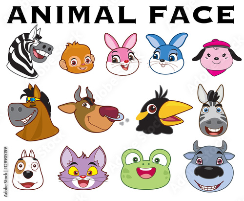 Vector illustration of Animal Face