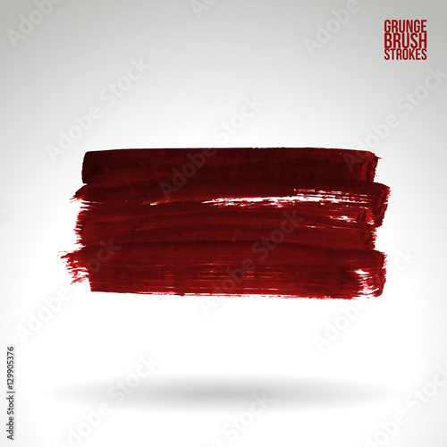 Brush stroke and texture. Vector design. Underline and border.