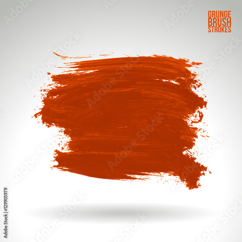 Brush stroke and texture. Vector design. Underline and border.