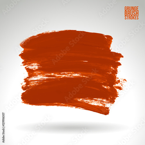 Brush stroke and texture. Vector design. Underline and border.