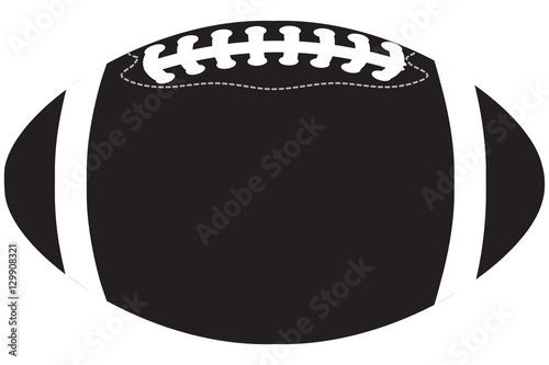 American football ball black