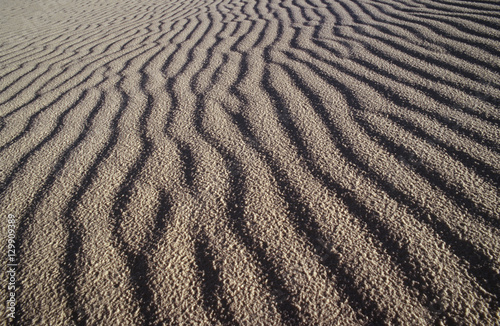 USA New Mexico White Sands National Park rippled sand dune