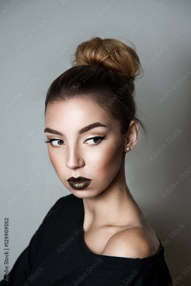 Portrait of beautiful sensual girl Portrait of beautiful sensual girl