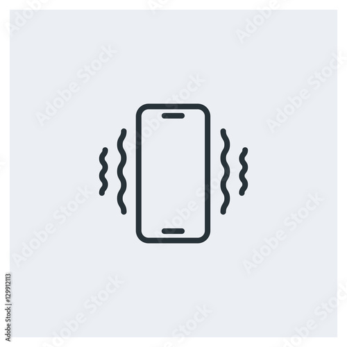 Phone vibrating icon photo