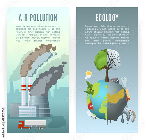 Environmental Pollution Vertical Banners