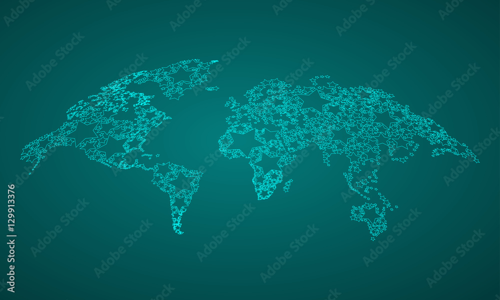 World Map, vector illustration, EPS 10. abstract background.