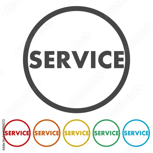 Service icon,button