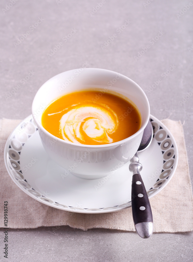 Spicy vegetable soup with yogurt Spicy vegetable soup with yogurt
