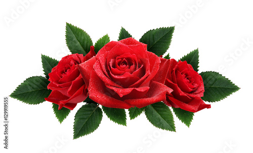 Red rose flowers arrangement