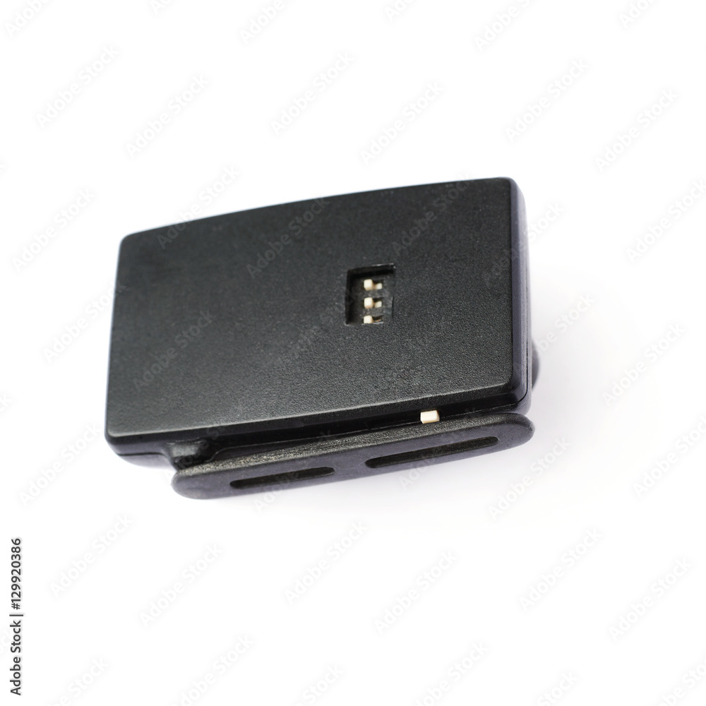 Wireless flash trigger isolate over white background Wireless flash trigger isolate over white background