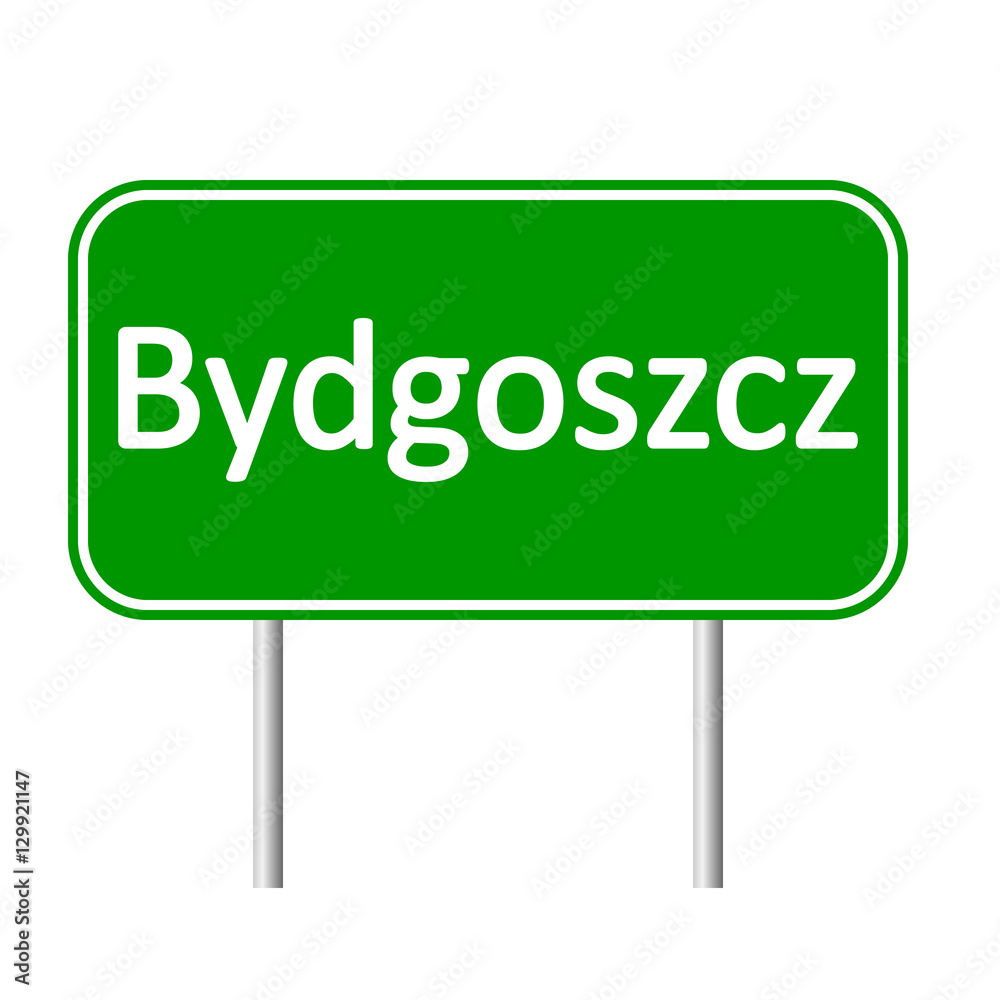 Bydgoszcz road sign.