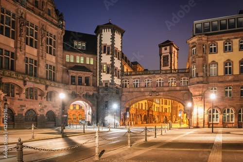 Obraz na płótnie Frankfurt at Night w salonie