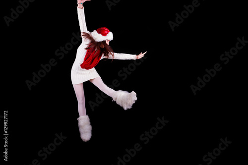 Christmas elf acrobat photo