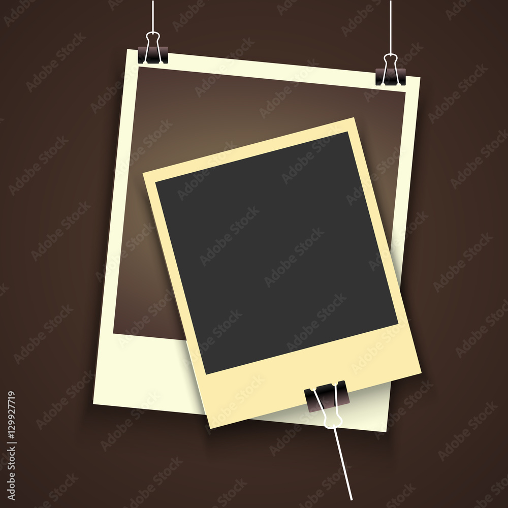 Old Photo Frame With Shadow Illustration Of Blank Vintage Photo Frame old-photo-frame-with-shadow-illustration-of-blank-vintage-photo-frame