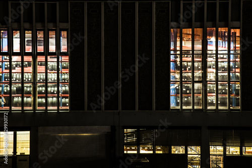 Nighttime construction, Ensjø, Oslo, Norway