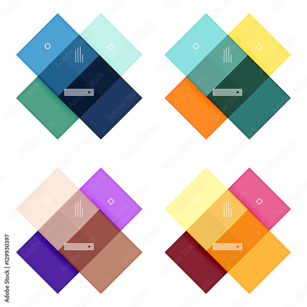 Vector blank stripes and lines infographics templates Vector blank stripes and lines infographics templates