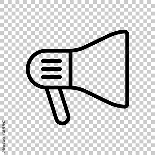 mouthpiece icon. Black icon on transparent background.