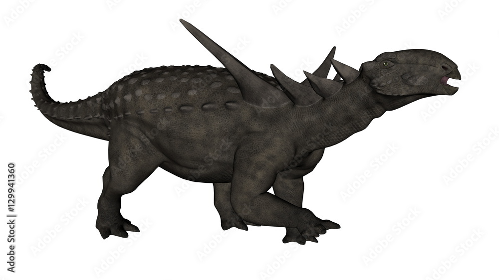 Fototapeta premium Sauropelta dinosaur - 3D render