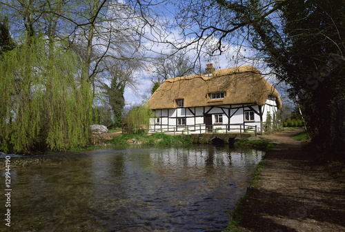 Riverside thatched cottage, New Alresford, Hampshire photo