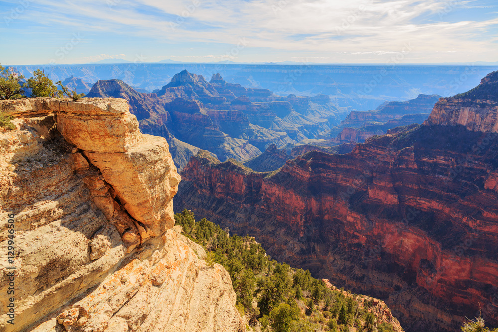 Beautiful landscape of Grand Canyon from North Rim, Arizona, Uni