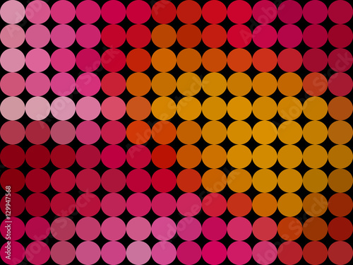 Gradient low poly circle style vector mosaic background