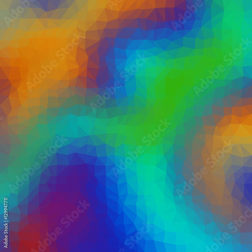 Colors low poly triangle style vector mosaic background