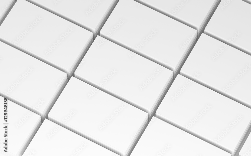 Stacks of white Business cards, 3d rendering Stacks of white Business cards, 3d rendering