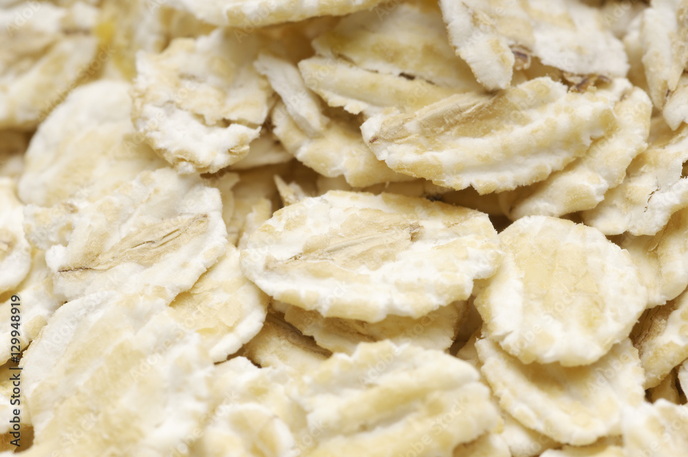 Full frame image of rolled oat flakes Full frame image of rolled oat flakes