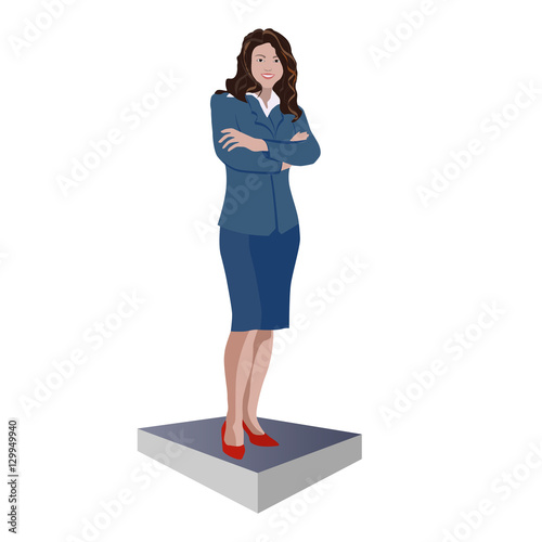 Девушка в деловом костюме  Girl in a business suit