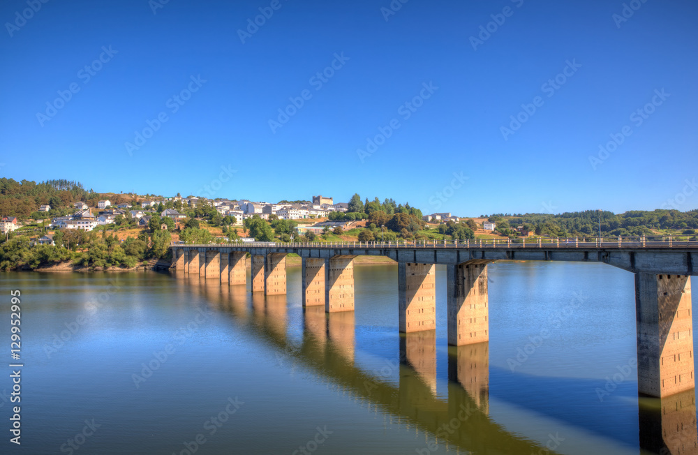 Roman bridge over the Minho River, Portomarin