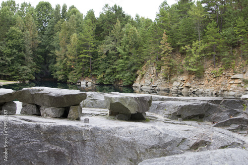 Scenic Rock Quarry Swimming Hole in North Carolina