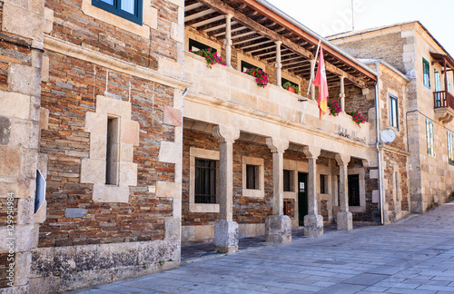 View of the building, Portomarin photo