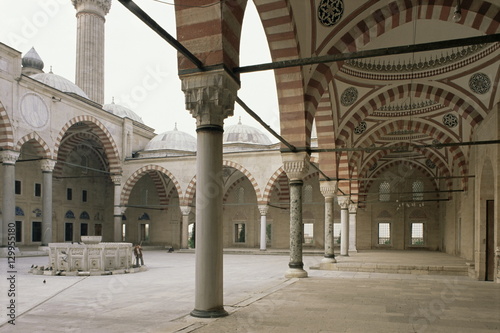 Courtyard, Selimiye Mosque, Edirne, Anatolia, Turkey photo