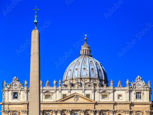 View from St. Peter's Square on the facade of the cathedral