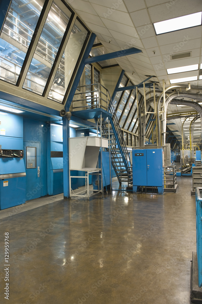 Obraz premium Interior view of a newspaper factory