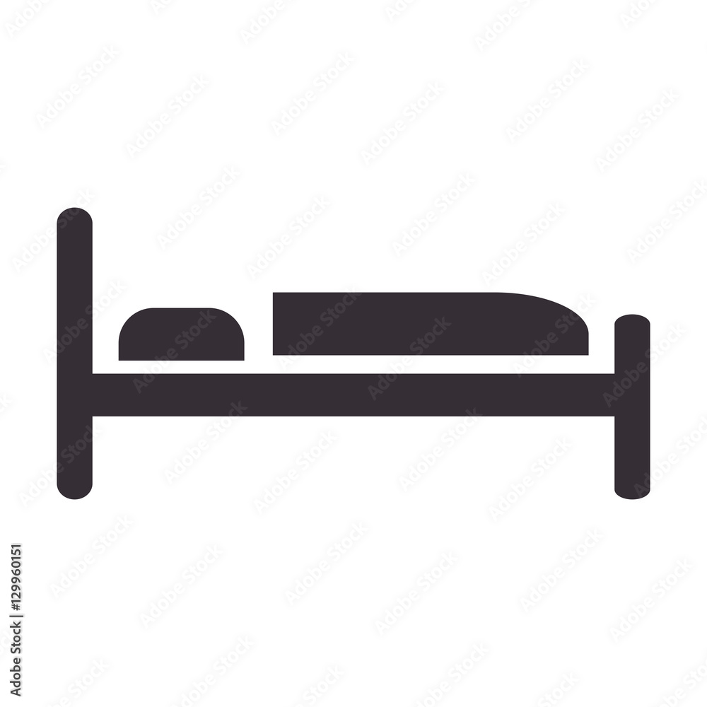 hotel bed isolated icon vector illustration design hotel bed isolated icon vector illustration design