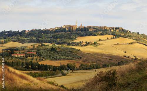 Tuscany autumn, Pienza italian medieval village. Siena, Italy..
