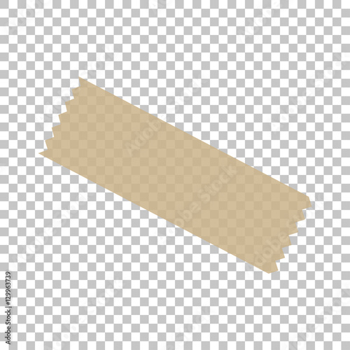 Adhesive Masking Paper Sticky Scotch Strip Tapes on isolate background, vector illustration EPS10 photo