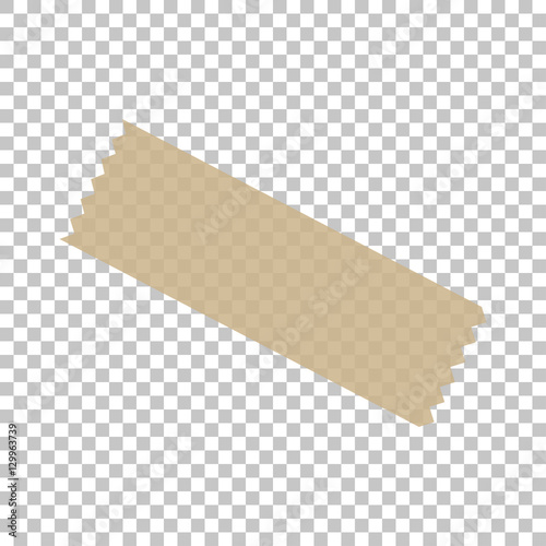 Adhesive Masking Paper Sticky Scotch Strip Tapes on isolate background, vector illustration EPS10