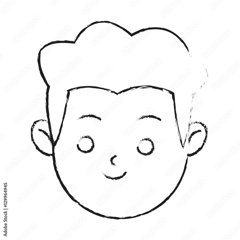 Man cartoon icon. Male avatar person people and human theme. Isolated design. Vector illustration