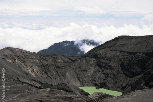 Third crater from the summit of Irazu, highest in Costa Rica at 3432m, last erupted 1994, Parque Nacional Volcan Irazu, Cartago photo