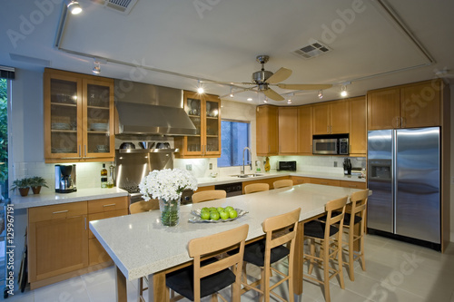 View of a modern kitchen in a house