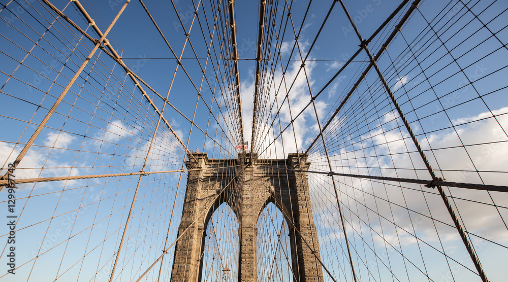 Fototapeta premium Brooklyn Bridge i Manhattan