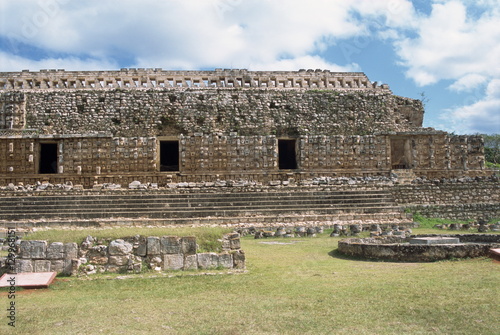 Codz Poop (Palace of Masks), Puuc Mayan site, Kabah, Yucatan, Mexico photo