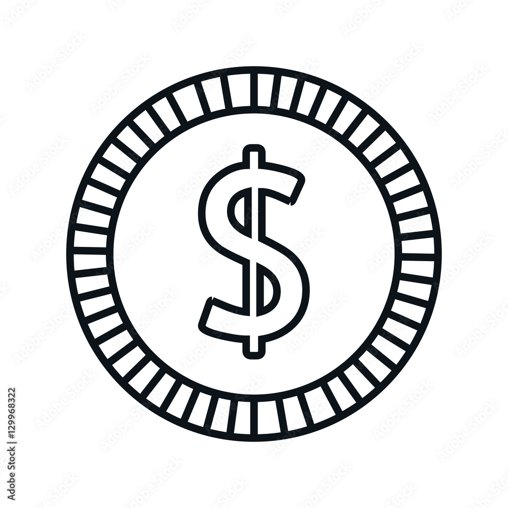 coin money isolated icon vector illustration design coin money isolated icon vector illustration design