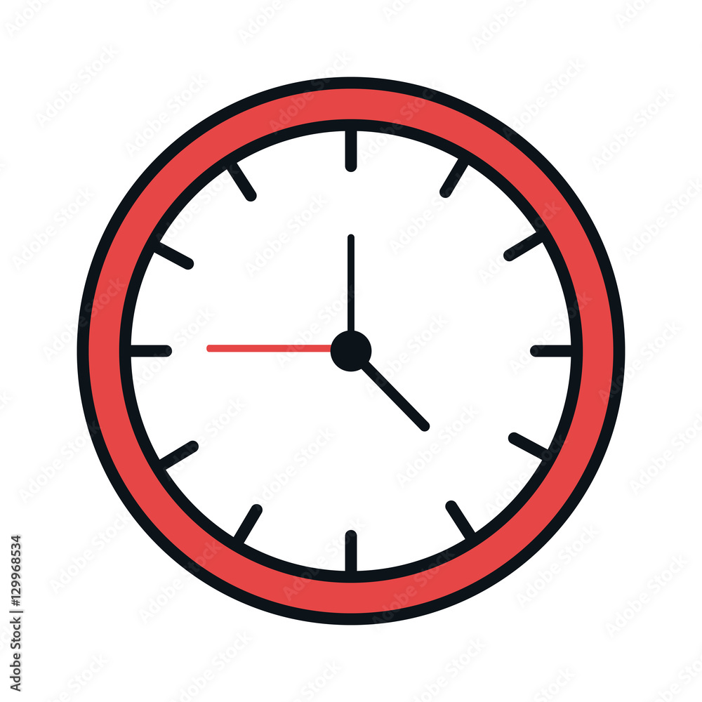 time clock isolated icon vector illustration design time clock isolated icon vector illustration design