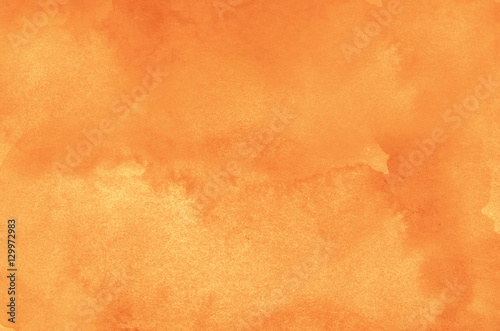 Abstract orange watercolor background