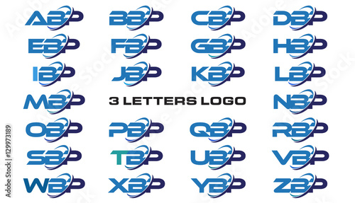 3 letters modern generic swoosh logo ABP, BBP, CBP, DBP, EBP, FBP, GBP, HBP, IBP, JBP, KBP, LBP, MBP, NBP, OBP, PBP, QBP, RBP, SBP, TBP, UBP, VBP, WBP, XBP, YBP, ZBP photo