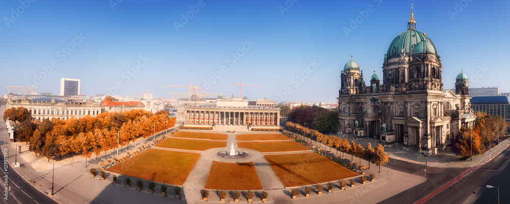 Aerial panorama of Central Berlin